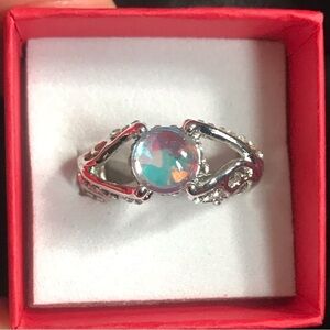 Sterling silver and moonstone ring